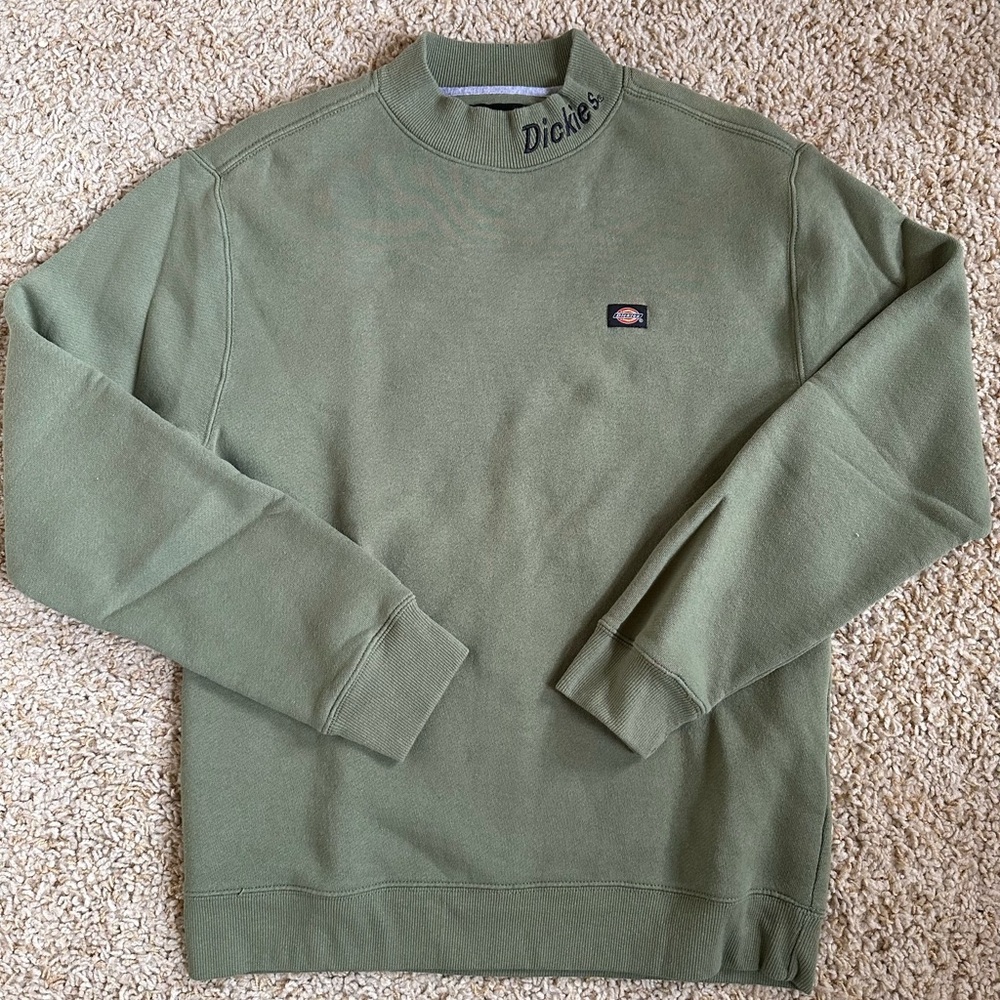 Men’s Dickie’s Sage Green Mockneck Sweatshirt - Sz Small